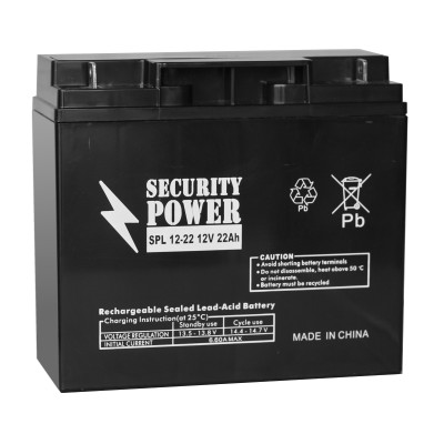 Купить Аккумуляторная батарея Security Power SPL 12-22 12V/22Ah в магазине Mirkotlov.by (Мир Котлов) - отличное качество. Купить Аккумуляторная батарея Security Power SPL 12-22 12V/22Ah