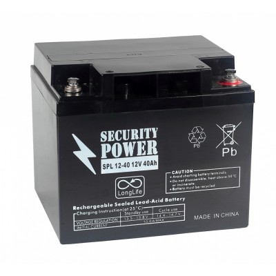 Купить Аккумуляторная батарея Security Power SPL 12-40 12V/40Ah в магазине Mirkotlov.by (Мир Котлов) - отличное качество. Купить Аккумуляторная батарея Security Power SPL 12-40 12V/40Ah