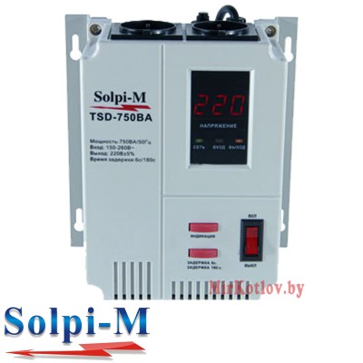 Стабилизатор напряжения Solpi-M TSD-750ВА (для котла) фото 5