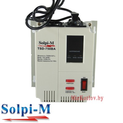 Стабилизатор напряжения Solpi-M TSD-750ВА (для котла) фото 1