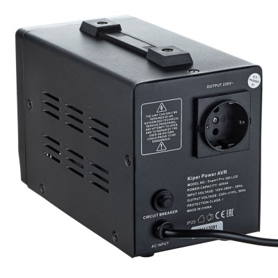 Стабилизатор напряжения Kiper Power Expert Pro 500 LCD (500VA/300W) - гарантия до 5 лет фото 2 Стабилизатор напряжения Kiper Power Expert Pro 500 LCD (500VA/300W) фото 2