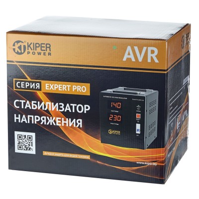 Стабилизатор напряжения Kiper Power Expert Pro 5000 LCD (5000VA/3000W) - гарантия до 5 лет фото 4 Стабилизатор напряжения Kiper Power Expert Pro 5000 LCD (5000VA/3000W) фото 4
