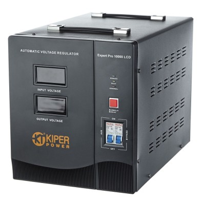 Стабилизатор напряжения Kiper Power Expert Pro 10000 LCD (10000VA/6000W) - гарантия до 5 лет фото 1 Стабилизатор напряжения Kiper Power Expert Pro 10000 LCD (10000VA/6000W) фото 1