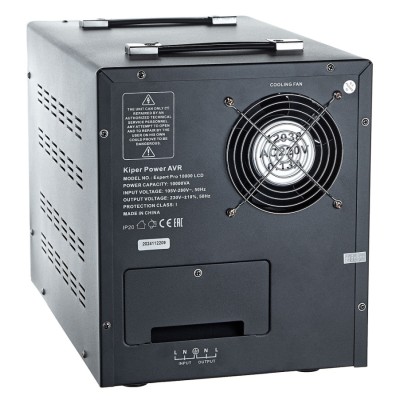 Стабилизатор напряжения Kiper Power Expert Pro 10000 LCD (10000VA/6000W) - гарантия до 5 лет фото 3 Стабилизатор напряжения Kiper Power Expert Pro 10000 LCD (10000VA/6000W) фото 3