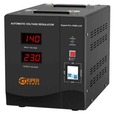 Купить Стабилизатор напряжения Kiper Power Expert Pro 10000 LCD (10000VA/6000W) в магазине Mirkotlov.by (Мир Котлов) - отличное качество. Купить Стабилизатор напряжения Kiper Power Expert Pro 10000 LCD (10000VA/6000W)