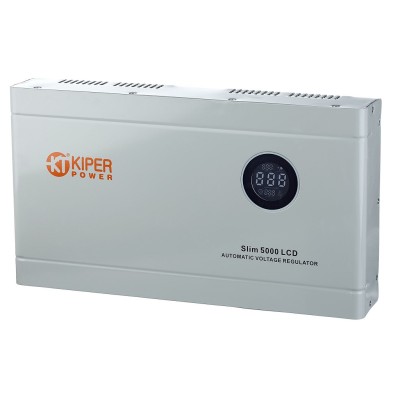 Стабилизатор напряжения Kiper Power Slim 5000 LCD (5000VA/3000W) - гарантия до 5 лет фото 1 Стабилизатор напряжения Kiper Power Slim 5000 LCD (5000VA/3000W) фото 1