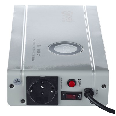 Стабилизатор напряжения Kiper Power Slim 1000 LCD (1000VA/600W) - гарантия до 5 лет фото 1 Стабилизатор напряжения Kiper Power Slim 1000 LCD (1000VA/600W) фото 1