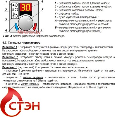 Электрический котел СТЭН СТАНДАРТ ПЛЮС 9 кВт (220/380В)