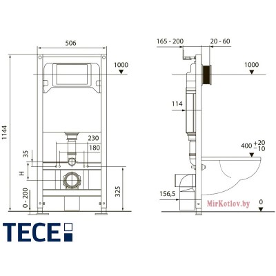 Инсталляция для унитаза TECEspring S955103 фото 4