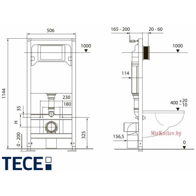 Инсталляция для унитаза TECEspring S955203 фото 6