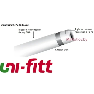 Труба для теплого пола Uni-fitt PE-Xa/EVOH 16x2 мм (Россия) - 566R1624 Труба для теплого пола Uni-fitt PE-Xa/EVOH 16x2 мм (Россия) - 566R1624