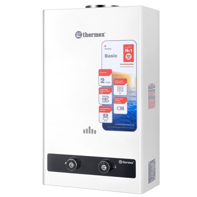 Газовая колонка THERMEX BASIC B 20 D - гарантия до 5 лет фото 1 Газовая колонка THERMEX BASIC B 20 D фото 1