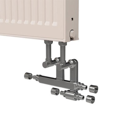 Купить Комплект фитингов Royal Thermo для подключения радиатора из плинтуса в магазине Mirkotlov.by (Мир Котлов) - отличное качество. Купить Комплект фитингов Royal Thermo для подключения радиатора из плинтуса