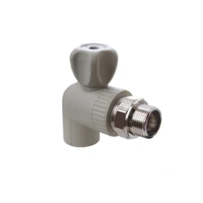 Кран шаровой для радиатора угловой 20х1/2" Formul (Турция) серый