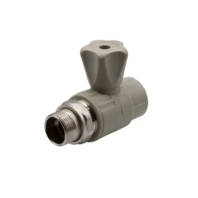 Кран шаровой для радиатора прямой 20х1/2" Formul (Турция) серый
