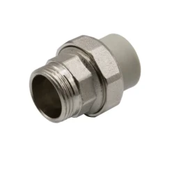 Муфта комб. разъемная, нар 20Х3/4'' серая EVER PLAST