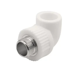 Уголок комбинированный наружная резьба 20х1/2" белый EVER PLAST