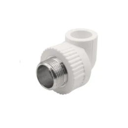 Уголок комбинированный наружная резьба 20х3/4" белый EVER PLAST