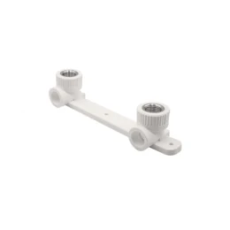 Уголок комб. внутренняя резьба с креплением двойной 20х1/2" белый EVER PLAST