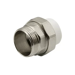 Муфта комбинированная разъемная, наружная резьба 32х1 1/4" белый EVER PLAST