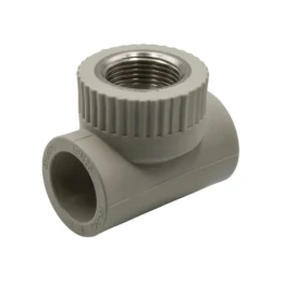 Тройник комбинированный внутренняя резьба 25х3/4х25 серый EVER PLAST