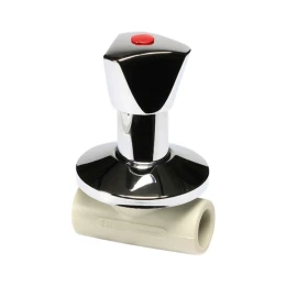 Кран ПП вентильный под штукатурку 25 мм LUX Wavin Ekoplastik Чехия (мет.ручка) Кран ПП вентильный под штукатурку 25 мм LUX Wavin Ekoplastik Чехия (мет.ручка)