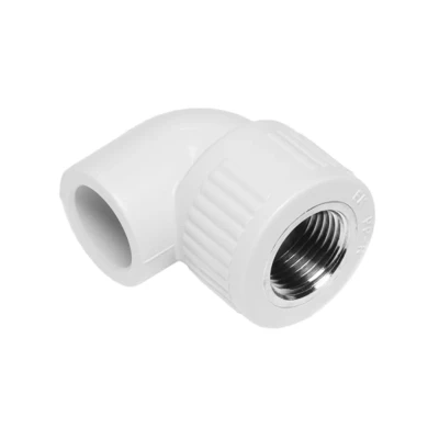Угол 90° ПП белый 20 х 1/2"ВР Wavin Ekoplastik Чехия