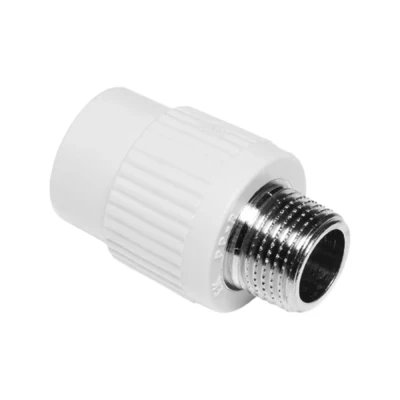 Переход ПП белый 25 х 1/2"НР Wavin Ekoplastik Чехия Переход ПП белый 25 х 1/2"НР Wavin Ekoplastik Чехия