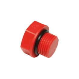 Пробка ПП короткая красная 1/2"НР Wavin Ekoplastik Чехия