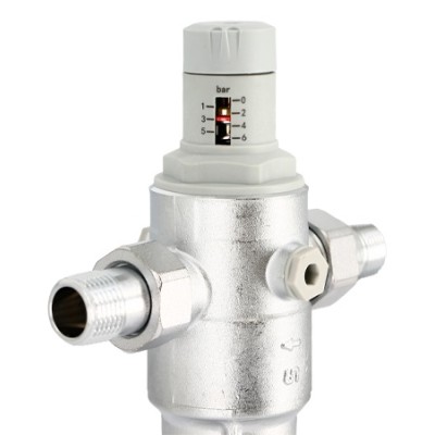 Промывной фильтр Uni-fitt 205C2141, 1/2" НР с редуктором давления фото 1