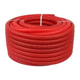 Труба гофрированная Varmega VM58101 20 мм, красная (для труб 14-18 мм), бухта 50 м Труба гофрированная Varmega VM58101 20 мм, красная (для труб 14-18 мм), бухта 50 м