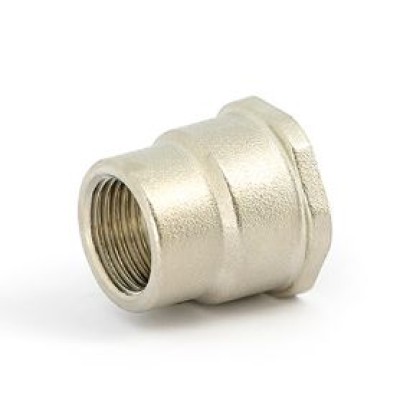 Муфта переходная с внутренней резьбой Uni-Fitt 602N3200, ВР 3/4"х1/2", никелированная Муфта переходная с внутренней резьбой Uni-Fitt 602N3200, ВР 3/4"х1/2", никелированная