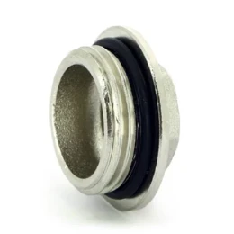 Заглушка с наружной резьбой Uni-Fitt 609N4000, 1" НР, с прокладкой o-ring, латунь