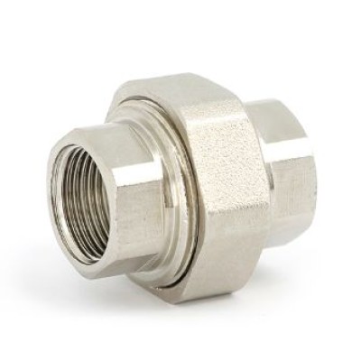 Прямое разъемное соединение "американка" Uni-Fitt 655N3000, ВР 3/4", с уплотнением o-ring, никелированное Прямое разъемное соединение "американка" Uni-Fitt 655N3000, ВР 3/4", с уплотнением o-ring, никелированное