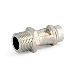 Муфта переходная с наружной резьбой Uni-Fitt 772S1200 1/2"×15 мм, пресс-обжим