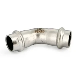 Угольник (угол) 45° двураструбный Uni-Fitt 782S3300 22 мм, пресс-обжим