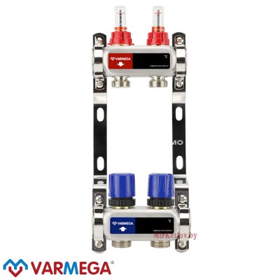 Гребенка (коллектор) Varmega VM15102 ВР 1" 2 контура фото 1