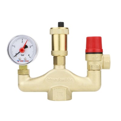Группа безопасности котла Varmega VMSG01-G006030, 1", латунь