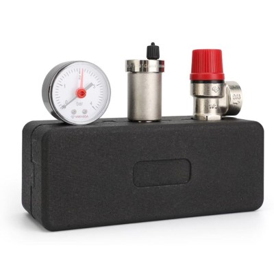 Группа безопасности котла Varmega VMSG05-M306030, 1", 3 бар, сталь, до 50 кВт, с термоизоляцией