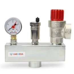 Группа безопасности котла Varmega VMSG07-M006030, 1", сталь, до 200 кВт