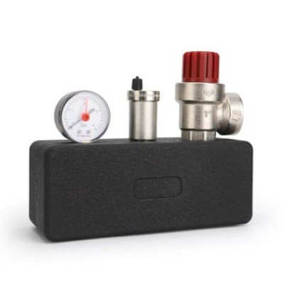 Группа безопасности котла Varmega VMSG07-M306030, 1", 3 бар, сталь, до 200 кВт, с термоизоляцией