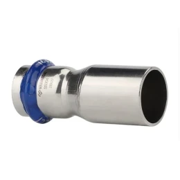 Муфта-вставка однораструбная Varmega Inox Press переходная VM704001815, 18a×15 мм Муфта-вставка однораструбная Varmega Inox Press переходная VM704001815, 18a×15 мм