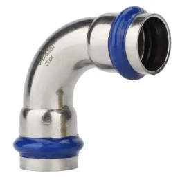Угольник 90° двухраструбный Varmega Inox Press VM710005454, 54×54 мм Угольник 90° двухраструбный Varmega Inox Press VM710005454, 54×54 мм