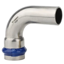 Угольник 90° однораструбный Varmega Inox Press VM711001515, 15×15a мм Угольник 90° однораструбный Varmega Inox Press VM711001515, 15×15a мм