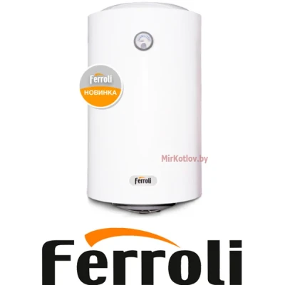 Водонагреватель Ferroli E-glasstech VBO50 (ТЭН - нерж.)