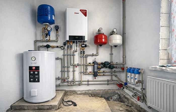 подключение к одноконтурному газовому котлу оборудования