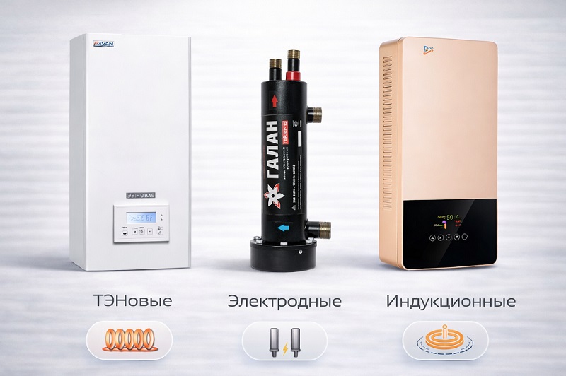 типы электрических котлов
